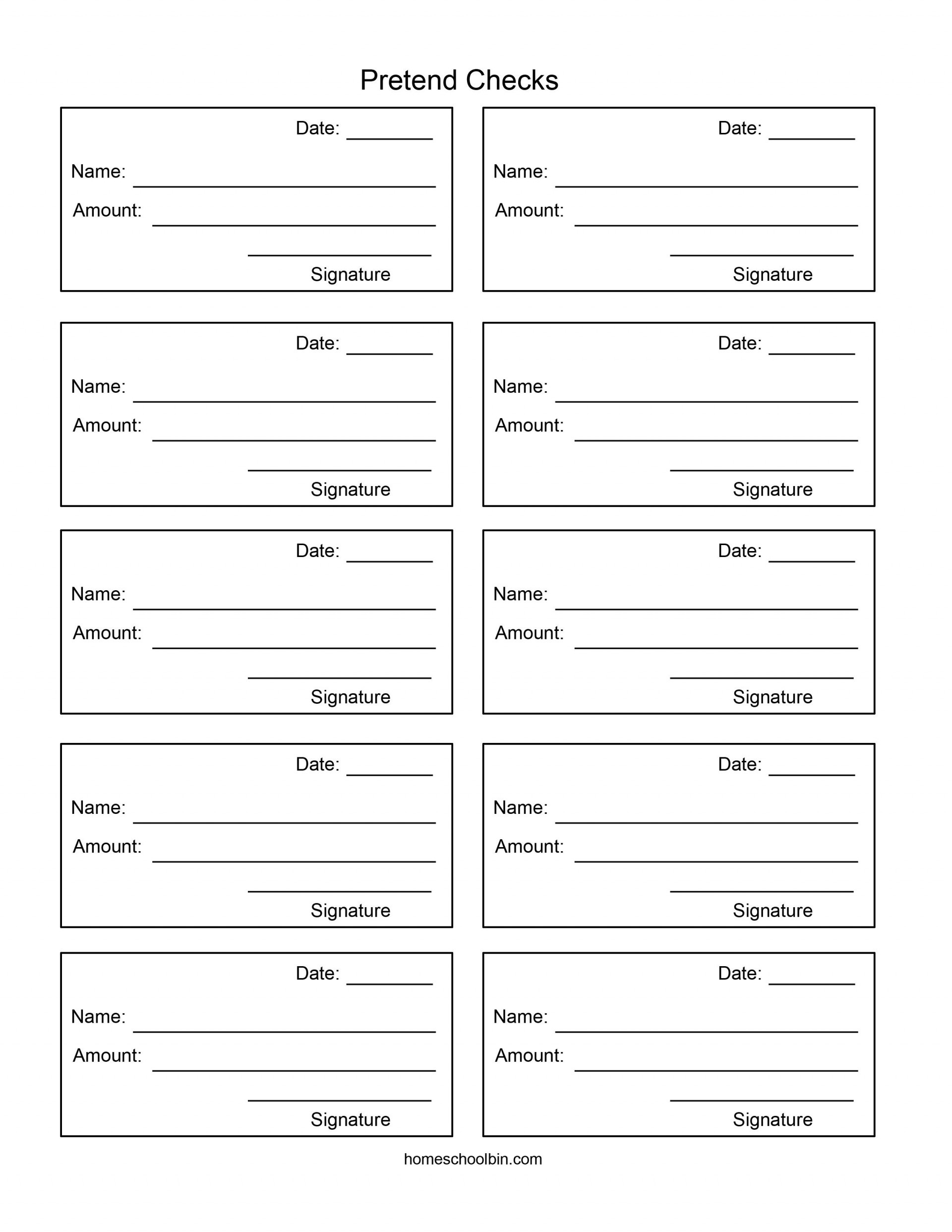 Blank Payroll Check Paper