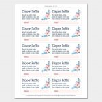 021 Baby Shower Raffle Tickets Template Choice Image Showers Ticket   Free Printable Diaper Raffle Tickets Elephant