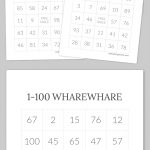 1 100 Wharewhare Bingo | Wharewhare 1 100 | Free Printable Bingo   Free Printable Bingo Cards 1 100