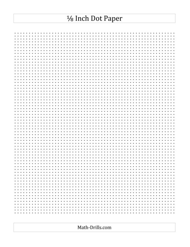 1 8 Inch Dot Paper A Free Printable Square Dot Paper Free Printable 