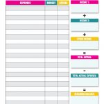 10 Budget Templates That Will Help You Stop Stressing About Money   Free Printable Monthly Bills Worksheet