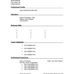 100 Free Printable Resume Templates | Resume | Free Printable Resume   Free Printable Blank Resume