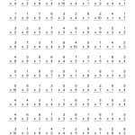 100 Vertical Questions    Multiplication Facts    1 51 10 (A)   Free Printable Multiplication Worksheets 100 Problems