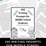 100 Writing Prompts For Middle School Students   That Bald Chick®   Free Printable Writing Prompts For Middle School