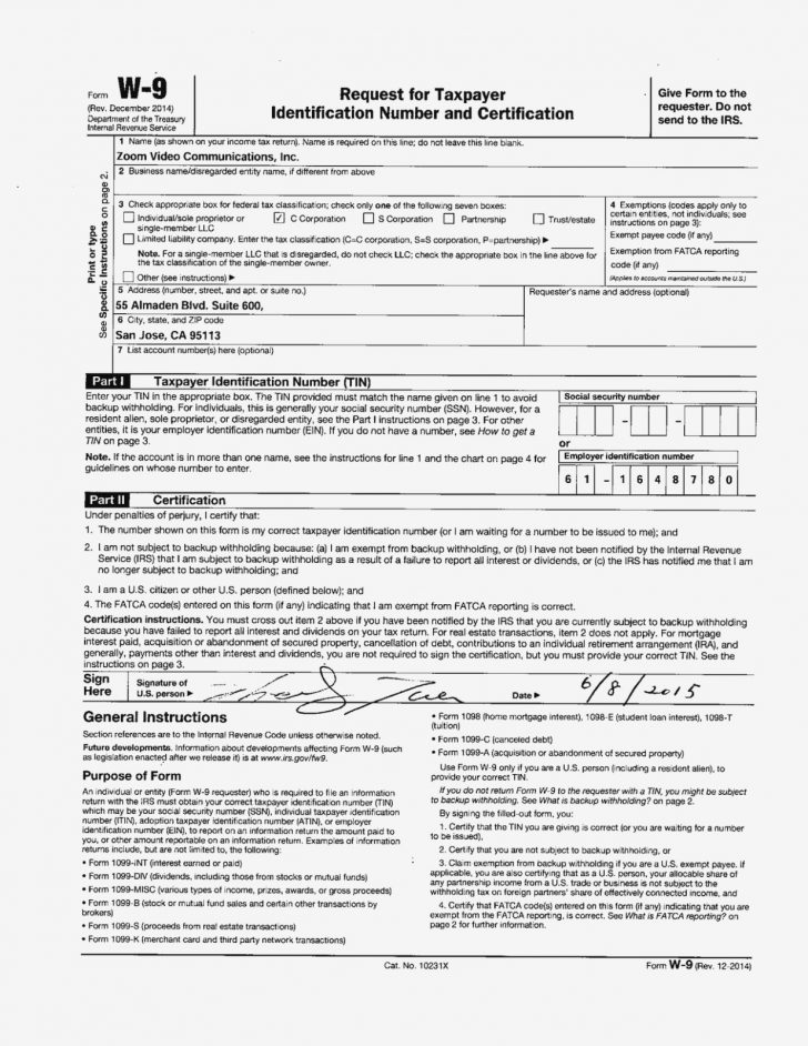 Free Printable 1096 Form 2015