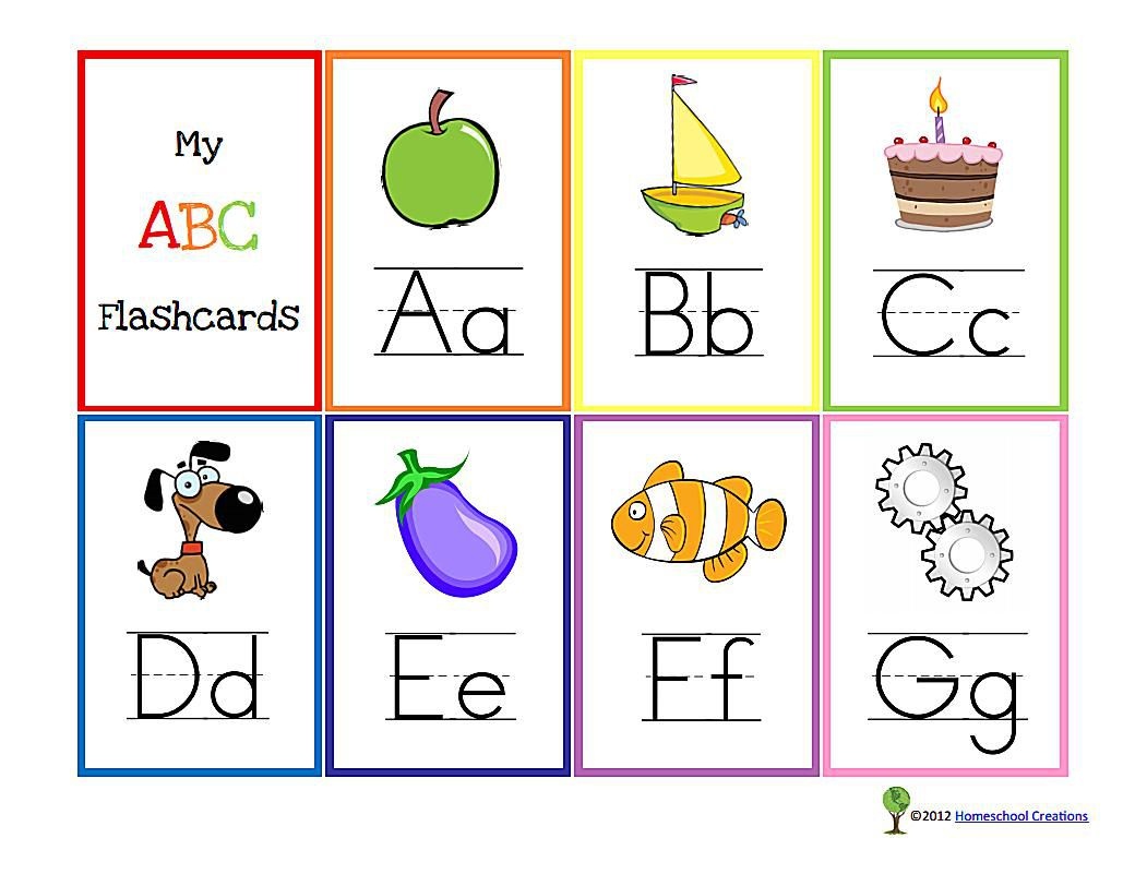 11 Sets Of Free, Printable Alphabet Flashcards - Free Printable Alphabet Cards With Pictures