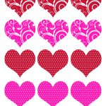 11 Valentine Heart Template Images   Free Printable Valentine Hearts   Free Printable Valentine Heart Patterns