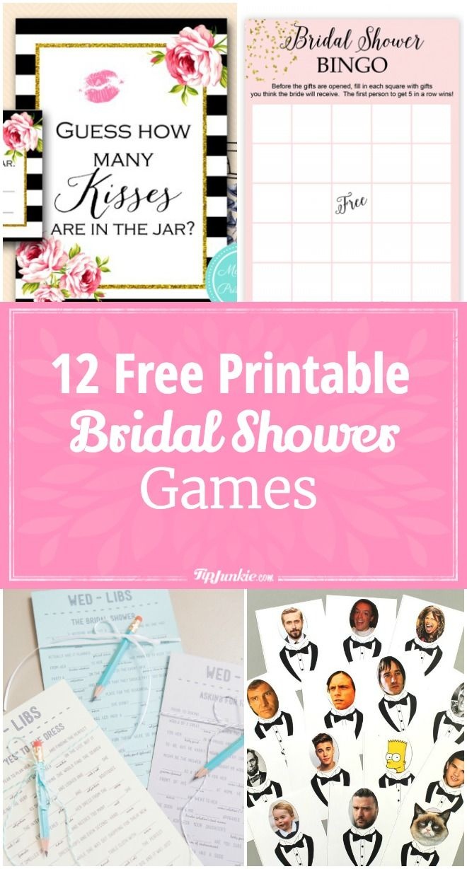12 Free Printable Bridal Shower Games | Party Time | Free Bridal - Free Printable Household Shower Games
