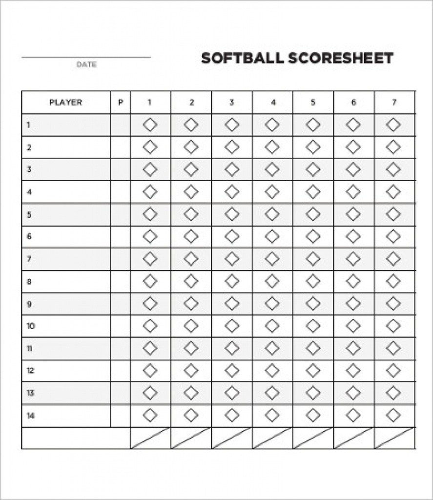 Free Printable Softball Stat Sheets Free Printable