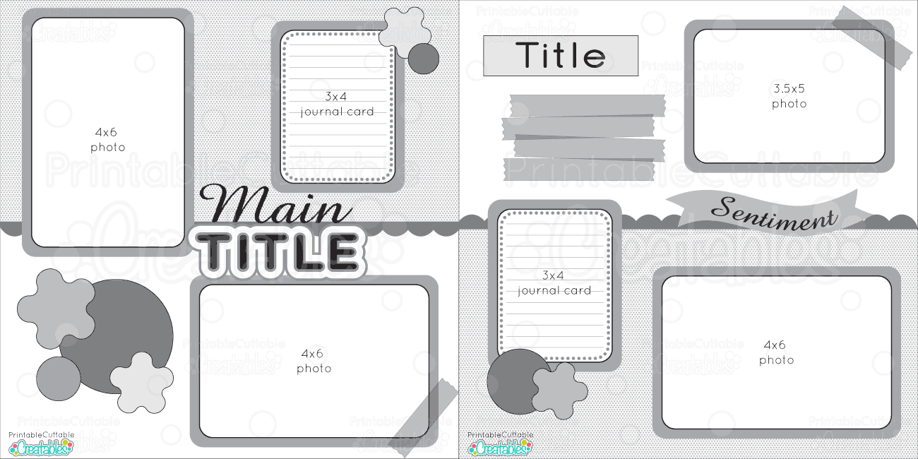 Free Printable Scrapbook Templates Free Printable