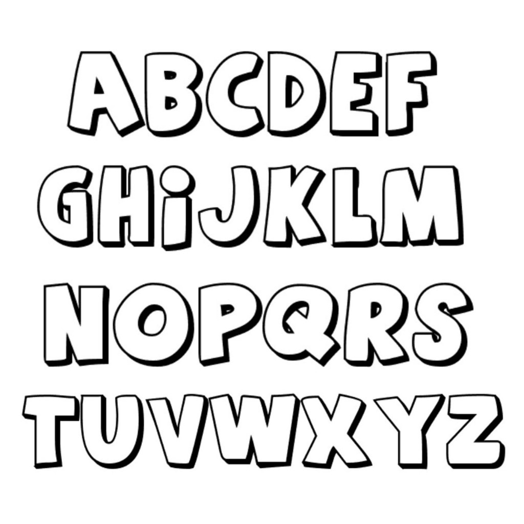 14 Fonts And Free Printable Letters Images - Free Printable Letter - Free Printable 3D Letters