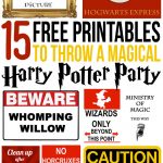 15 Free Harry Potter Party Printables   Part 1   Lovely Planner   Free Printable Harry Potter Pictures