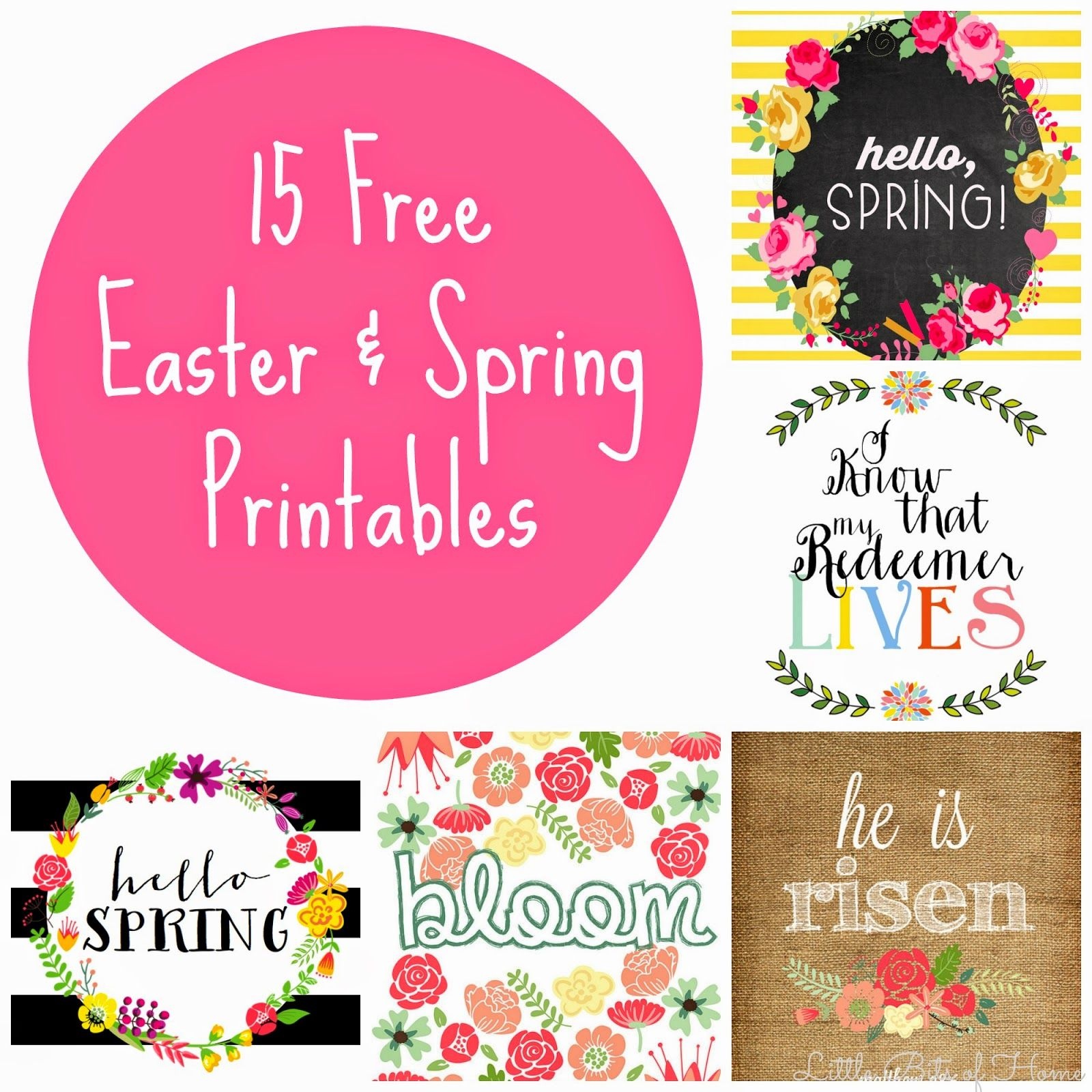 15 Free Spring And Easter Printables | Artsy Stuff | Easter - Free Printable Spring Decorations