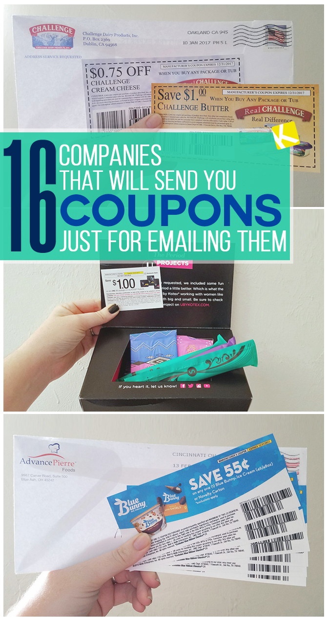 16 Companies That Will Send You Free High-Value Coupons - The Krazy - Free High Value Printable Coupons