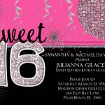 16Th Birthday Party Invitations Templates • Invitation Template Ideas   Free Printable 16Th Birthday Party Invitation Templates