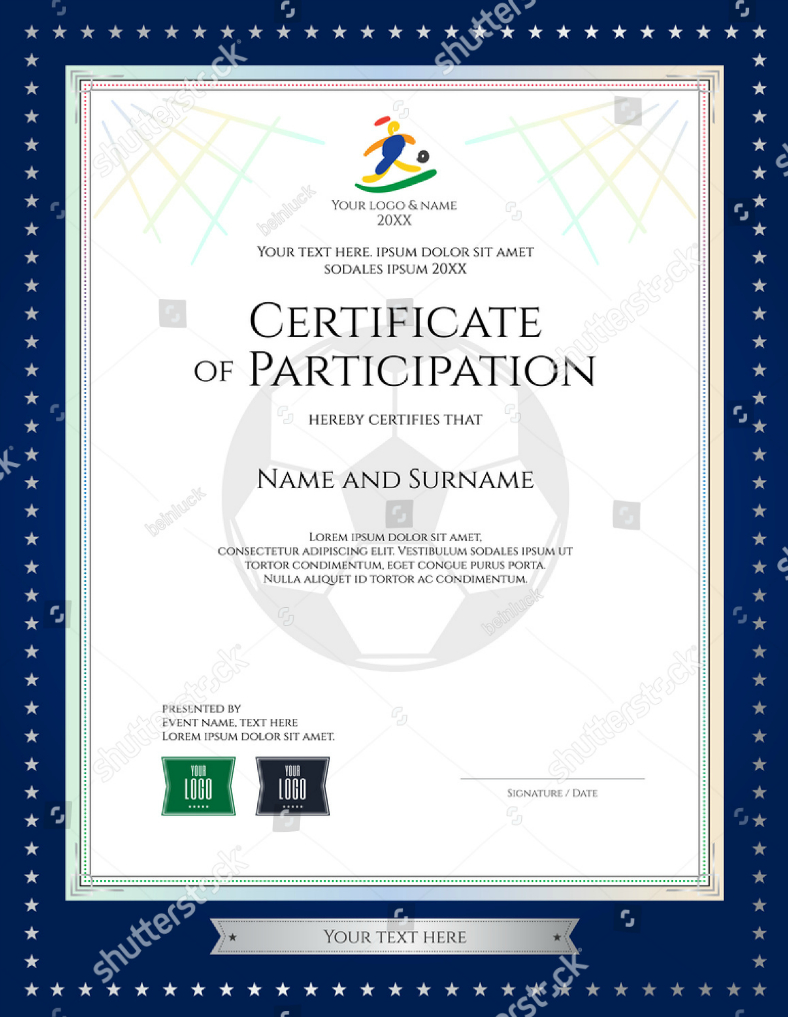17+ Certificate Of Participation Designs &amp;amp; Templates - Psd, Ai - Free Printable Wrestling Certificates