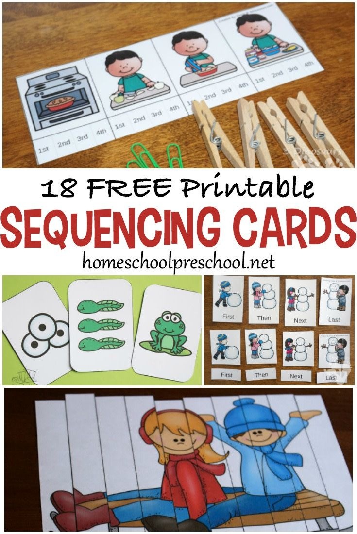 18 Free Printable Sequencing Cards For Preschoolers | Homeschool - Free Printable Sequencing Cards