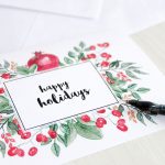 20 Diy Christmas Card Ideas   Easy Homemade Christmas Cards We're   Make A Holiday Card For Free Printable