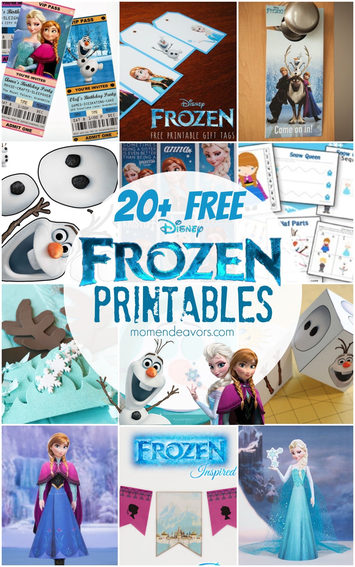 20+ Free Disney Frozen Printables {Activity Sheets &amp; Party Decor} - Free Printable Frozen Birthday Invitations