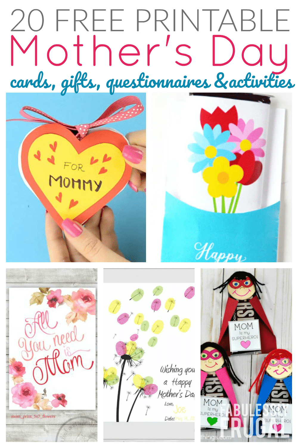 20 Free Printable Mother's Day Cards To Make At Home - Fabulessly Frugal - Make Mother Day Card Online Free Printable