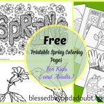 20 + Free Printable Spring Coloring Sheets For Kids (And Adults   Spring Coloring Sheets Free Printable
