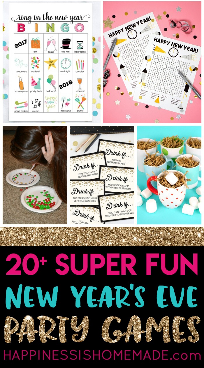 20+ Fun New Year's Eve Games - Happiness Is Homemade - Free Printable Recovery Games