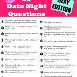 20 Sexy Date Night Questions   Free Printable | Get 2 Know U   Free Printable Compatibility Test For Couples