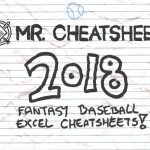 2018 Fantasy Baseball Excel Cheatsheets (Roto And Points Leagues   Free Printable Fantasy Football Cheat Sheets