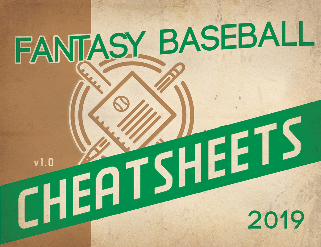 2019 Fantasy Baseball Excel Cheatsheets (Roto And Points Leagues - Free Fantasy Cheat Sheet Printable