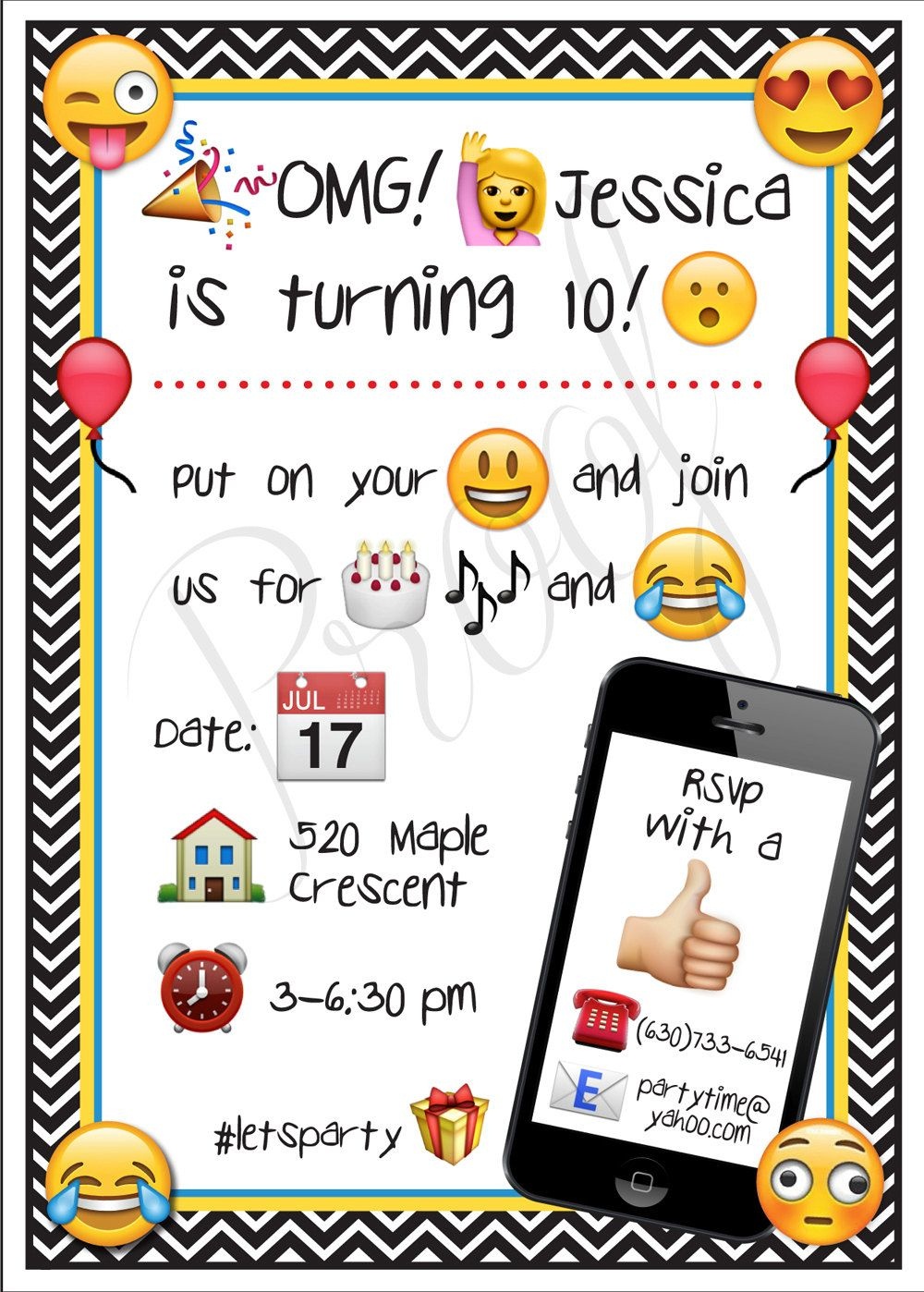 23 Free Printable Birthday Invitations (Downloadable | Hayden&amp;#039;s 9Th - Emoji Invitations Printable Free