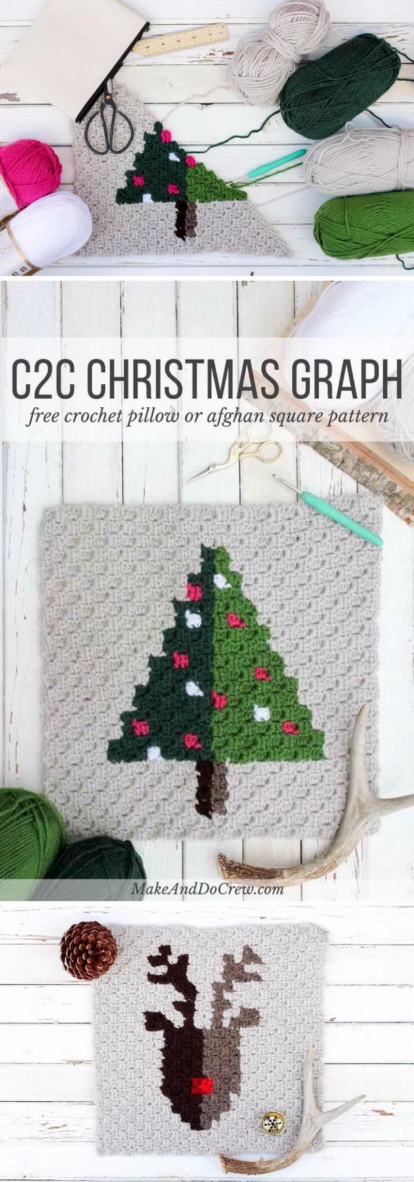 25+ Free Christmas Crochet Patterns For Beginners - Hative - Free Printable Christmas Crochet Patterns