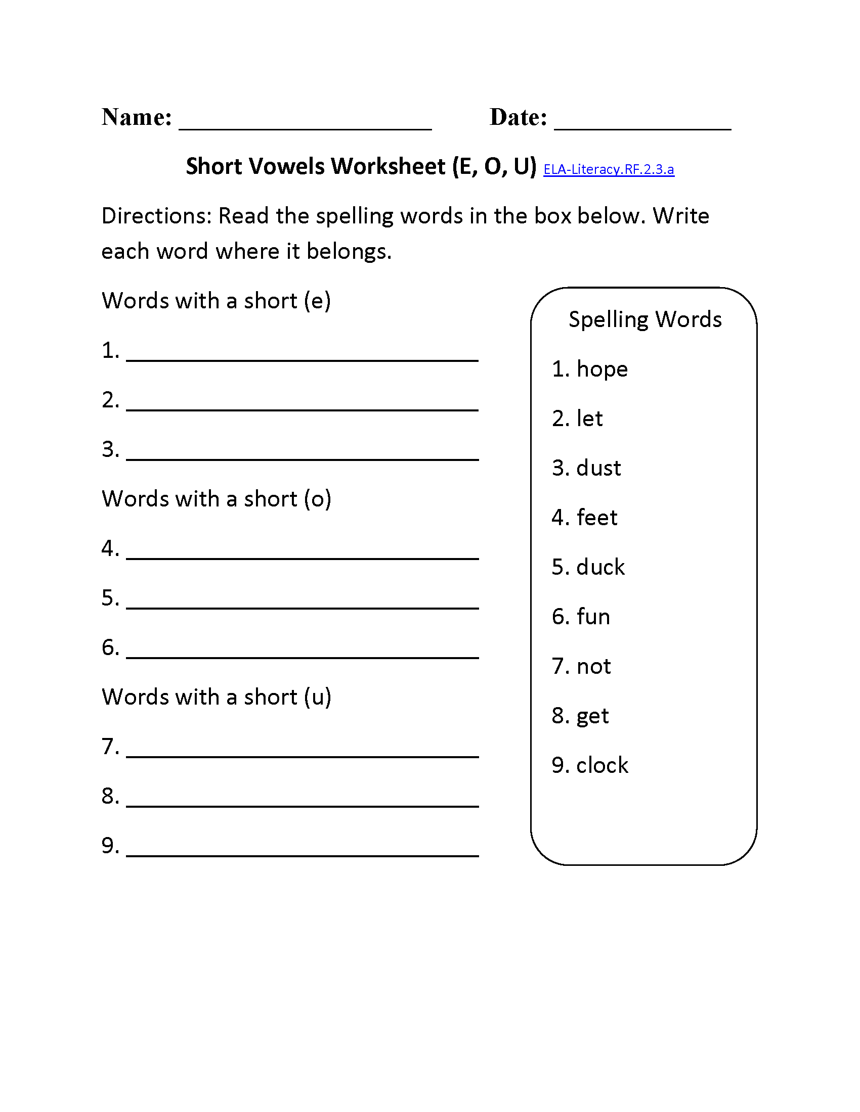 2Nd Grade Common Core | Reading Foundational Skills Worksheets - Free Printable Phonics Worksheets For 4Th Grade