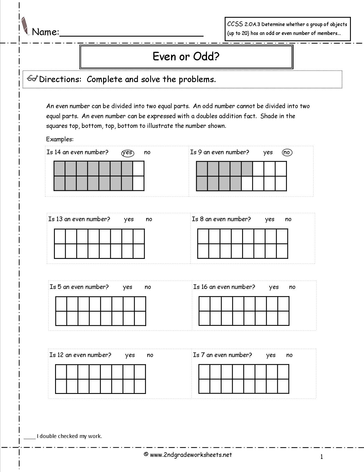 2Nd Grade Math Common Core State Standards Worksheets - Free Printable Science Worksheets For Grade 2