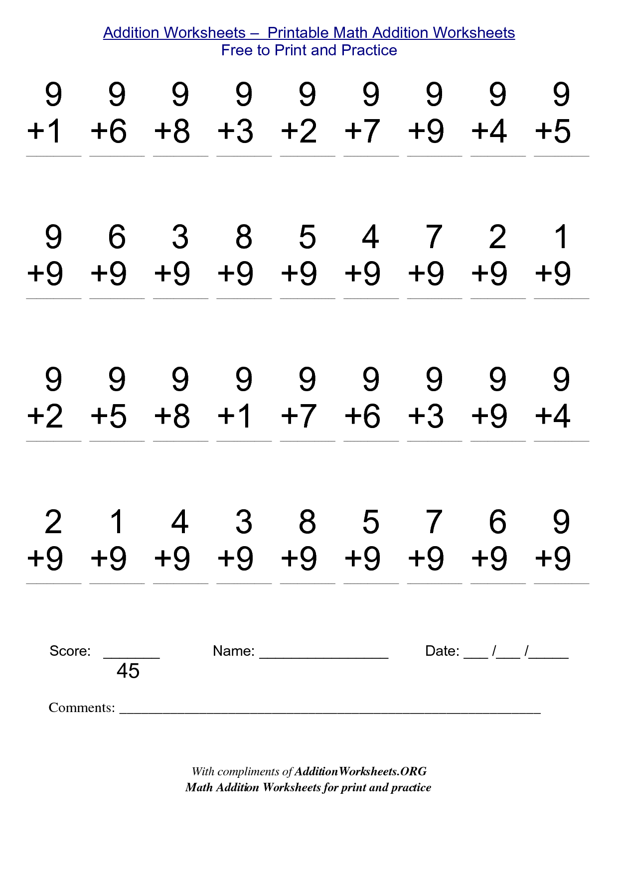 2Nd Grade Stuff To Print | Addition Worksheets - Printable Math - Free Printable Worksheets For 2Nd Grade