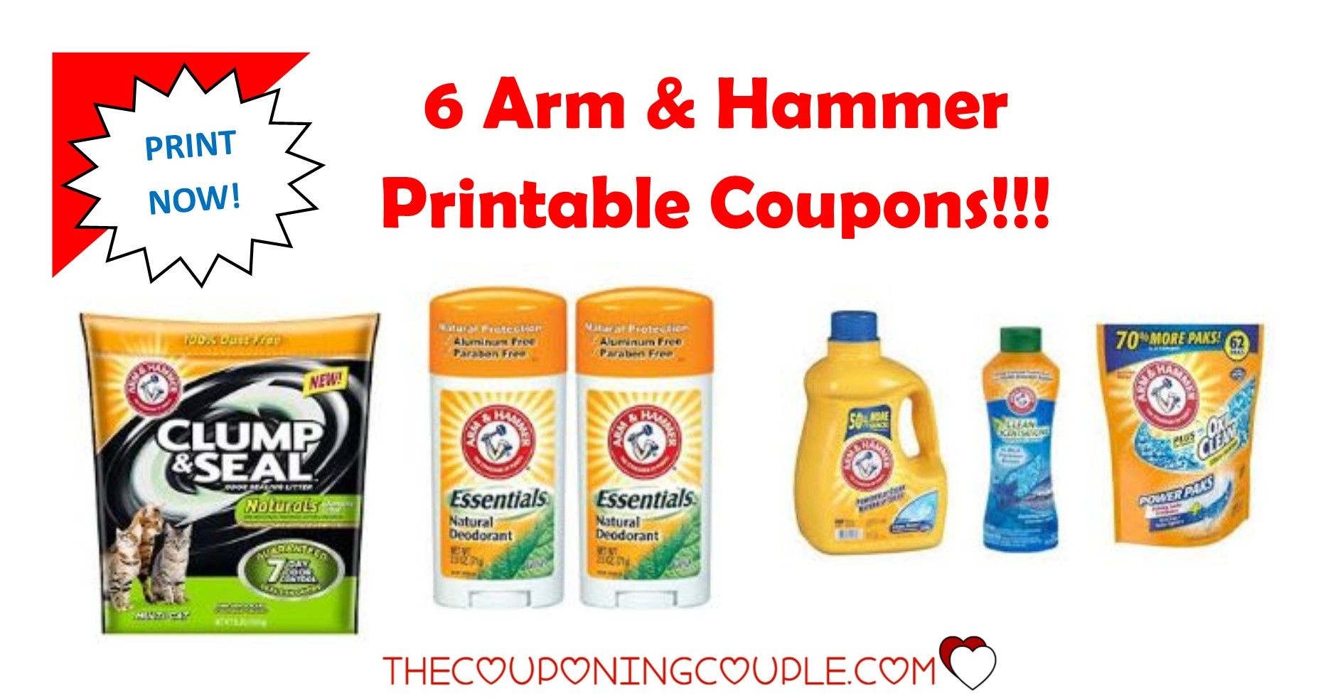 3 Arm &amp;amp; Hammer Printable Coupons ~ Print Now!! - Free Printable Arm And Hammer Coupons