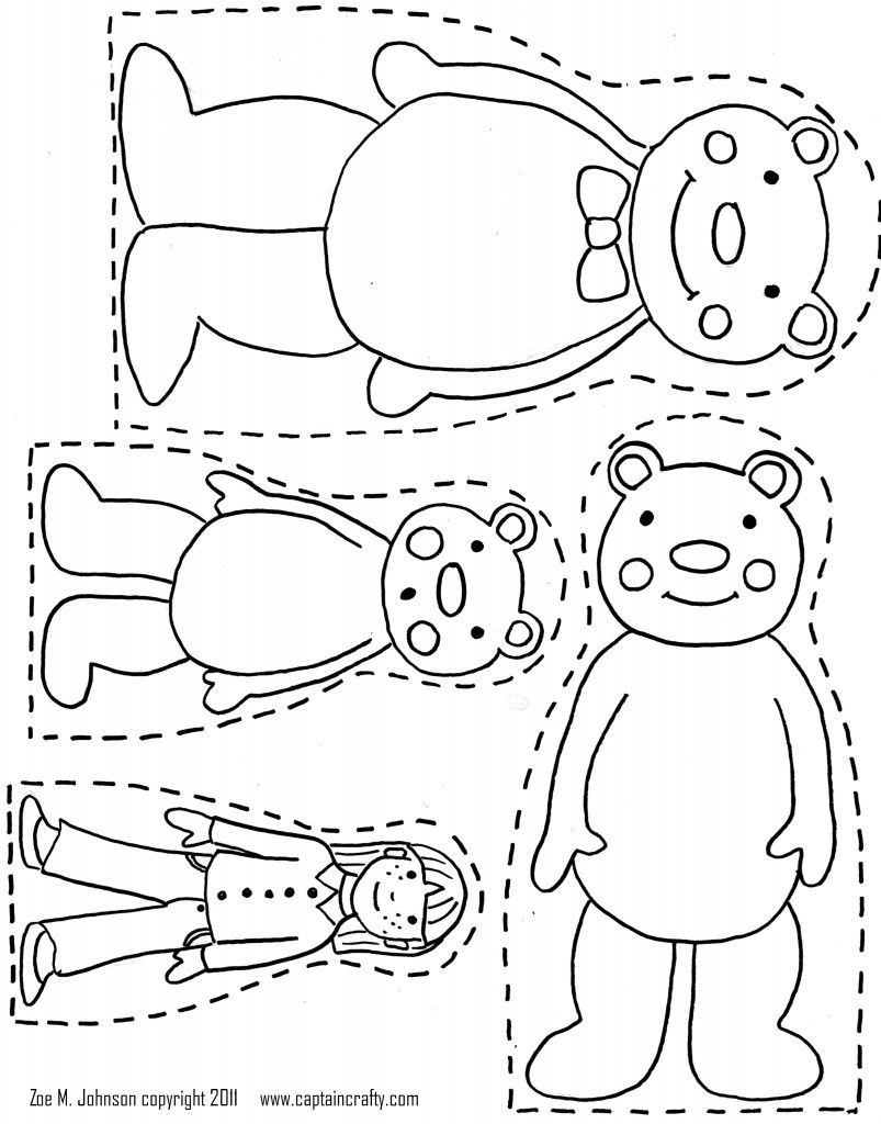 Free Printable Goldilocks And The Three Bears Story Free Printable