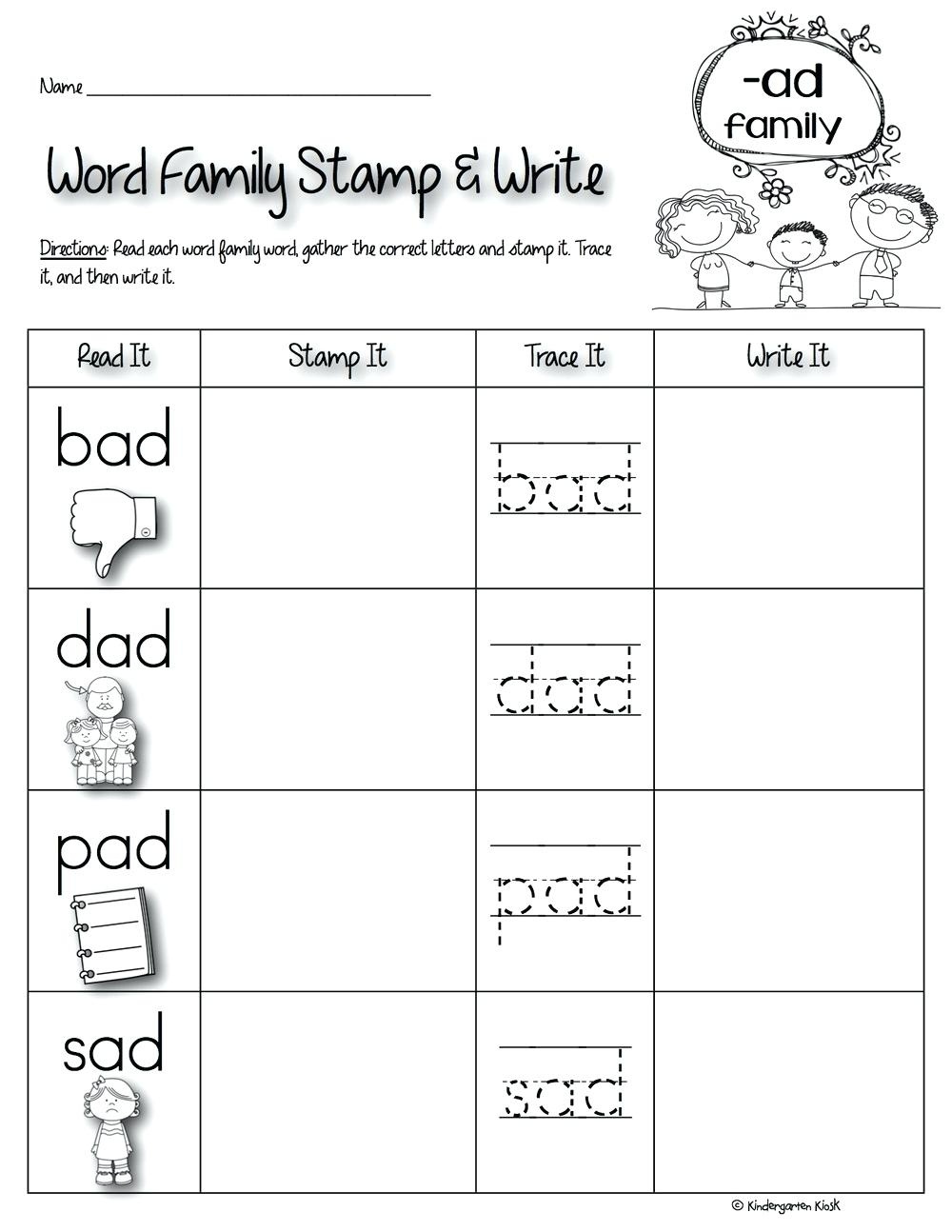 3 Dinosaurs Word Family Ladders Ad Word Family Worksheets Pdf – Tagn - Free Printable Word Family Worksheets For Kindergarten