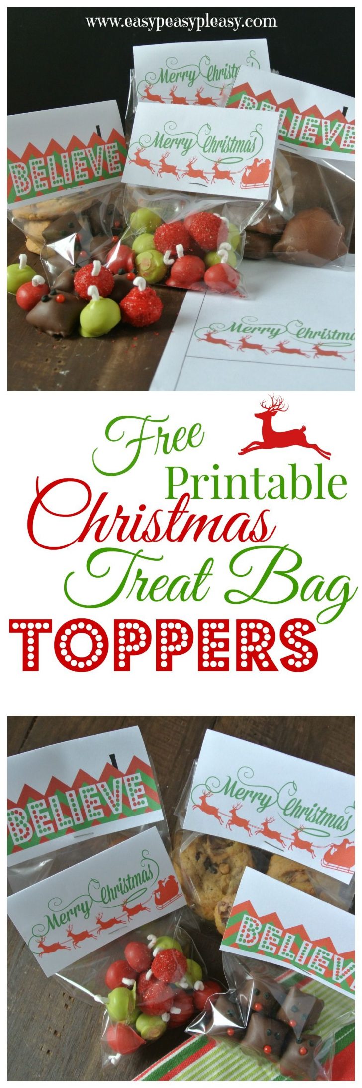 Free Printable Christmas Bag Toppers Templates