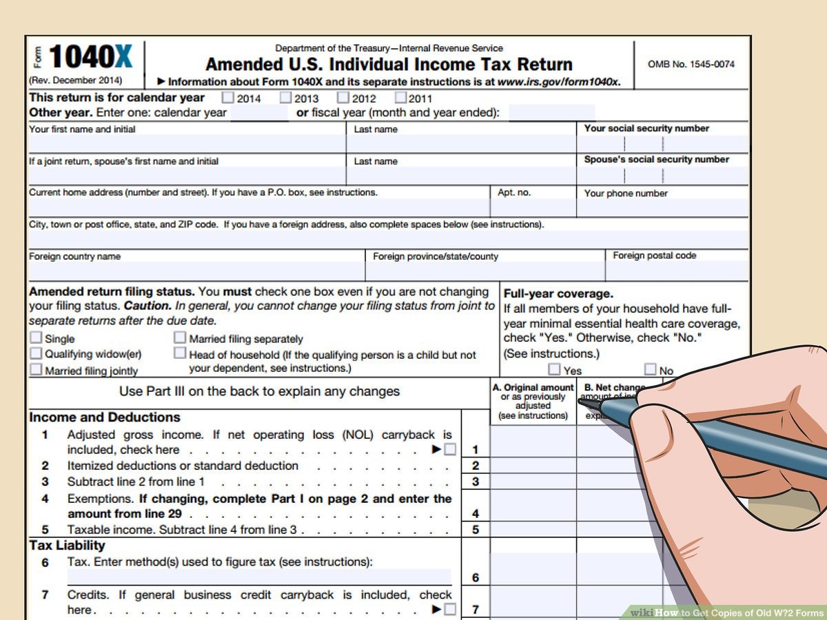 3 Ways To Get Copies Of Old W‐2 Forms - Wikihow - Free 1099 Form 2013 Printable