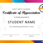 30 Free Certificate Of Appreciation Templates And Letters   Free Printable School Certificates Templates