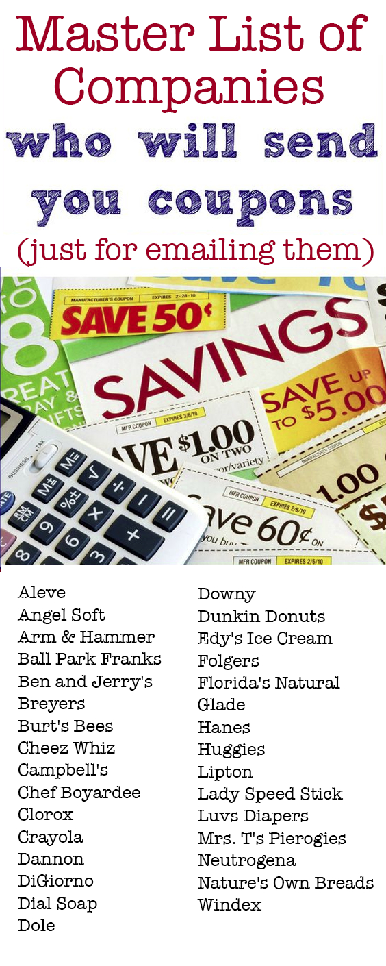 31 Companies That Will Send You Free Couponsmail | Coupons - Free Printable Crayola Coupons