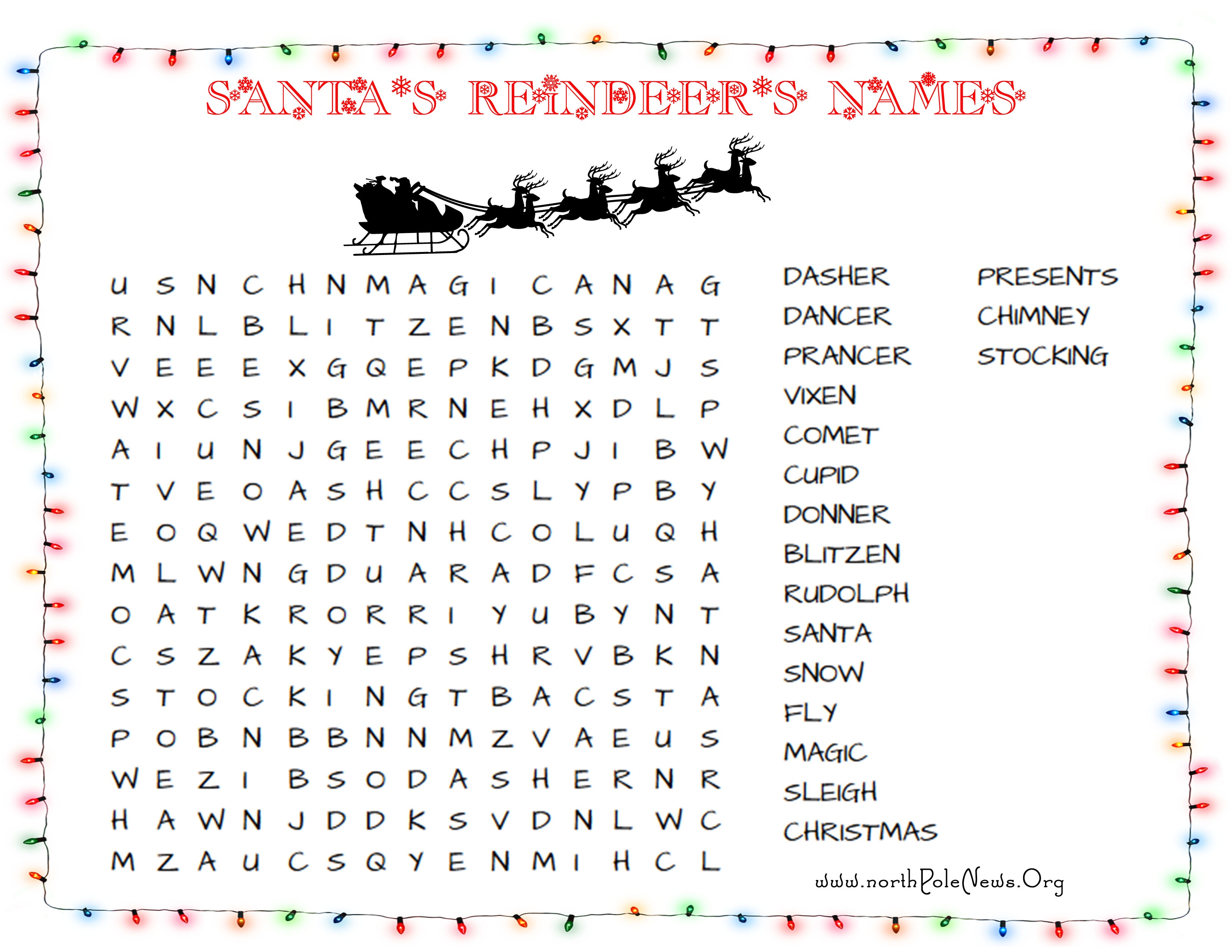 Printable Christmas Word Search For Kids Adults Happiness Is Free 