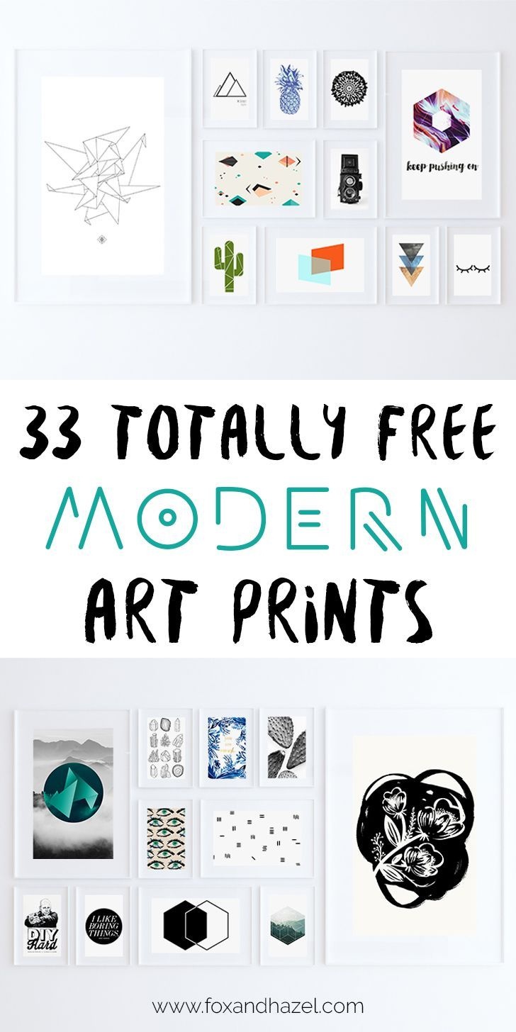 33 Totally Free Modern Art Printables For Your Home | *all Things - Free Printable Art