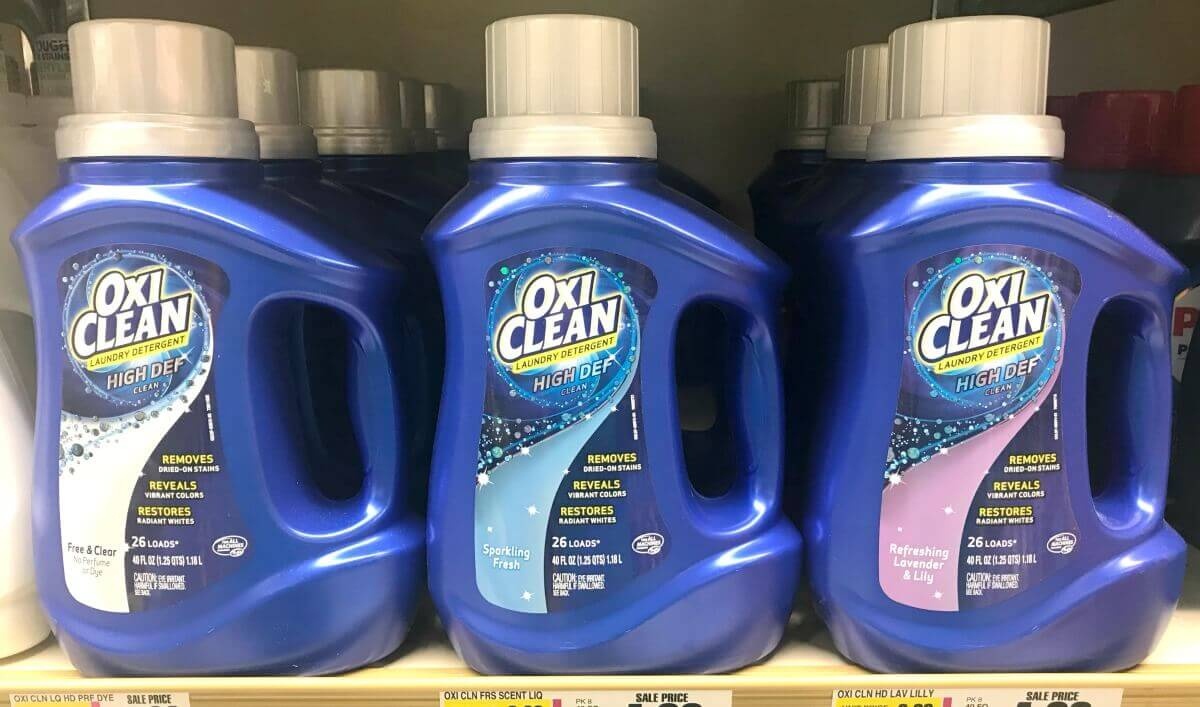 $4.50 In New Oxiclean Laundry Care Savings - $1.66 Laundry Detergent - Free All Detergent Printable Coupons