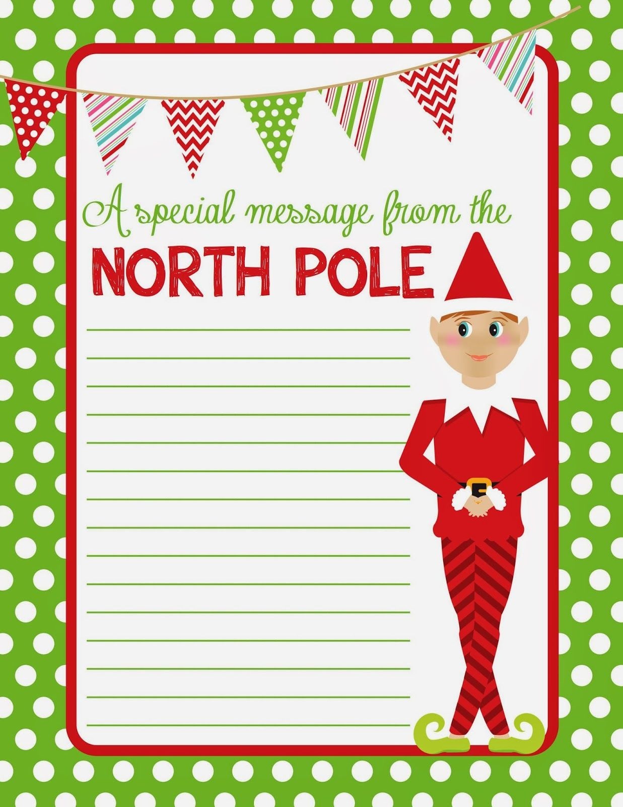 Free Printable Elf Stationery - Free Printable