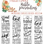 4 Bible Journaling Digital Download Printable Template Bible Verse   Free Printable Bible Bookmarks Templates