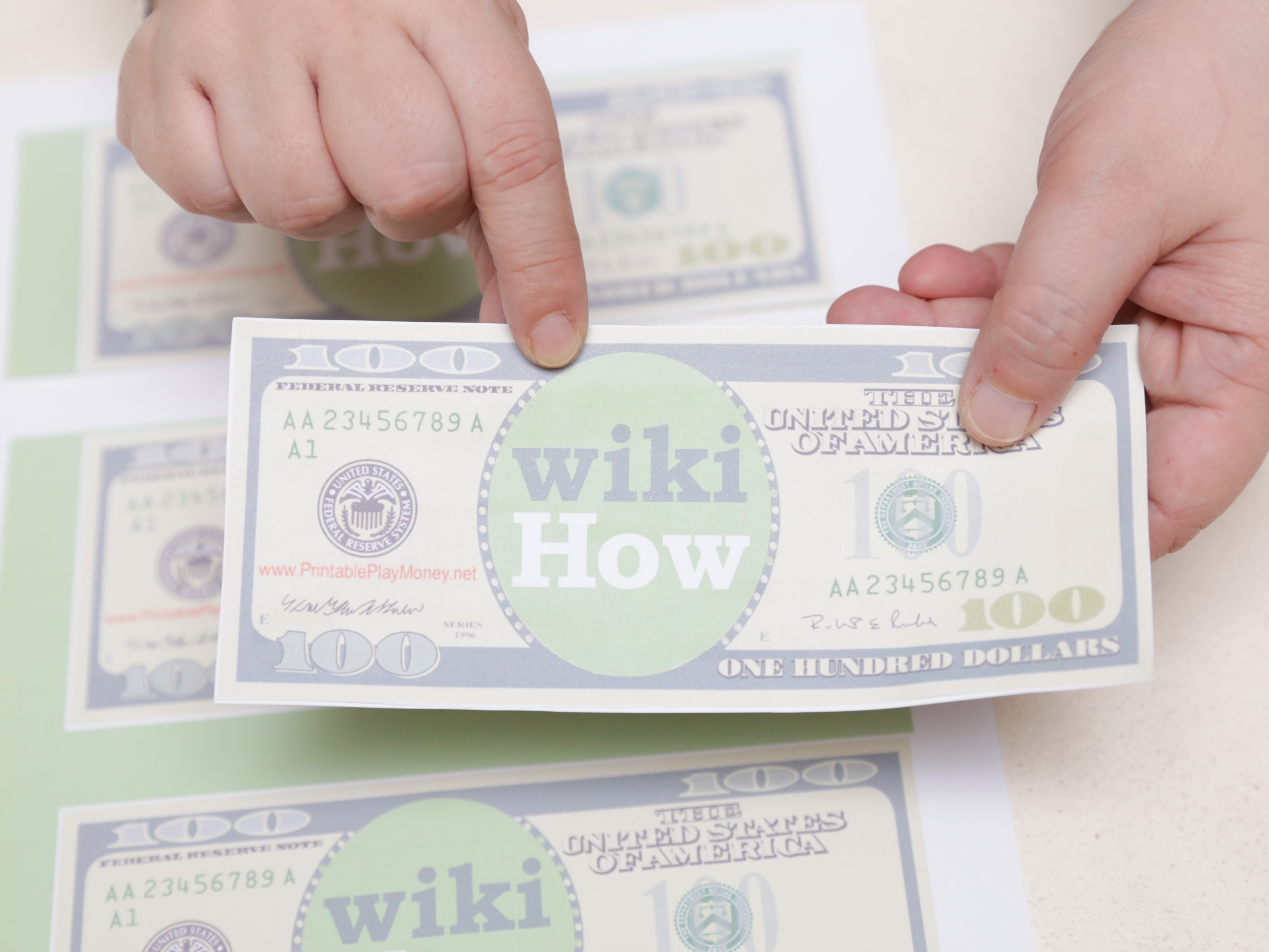 4 Ways To Make Play Money - Wikihow - Free Printable Canadian Play Money For Kids