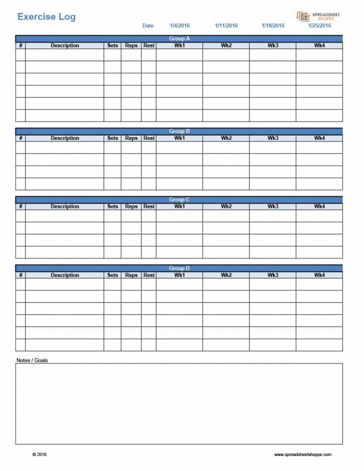 Free Printable Workout Plans