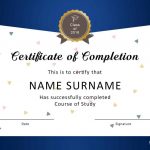 40 Fantastic Certificate Of Completion Templates [Word, Powerpoint]   Free Printable Certificates For Students