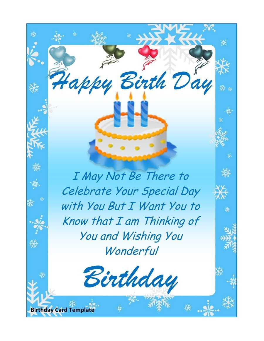 40+ Free Birthday Card Templates ᐅ Template Lab - Make Your Own Printable Birthday Cards Online Free